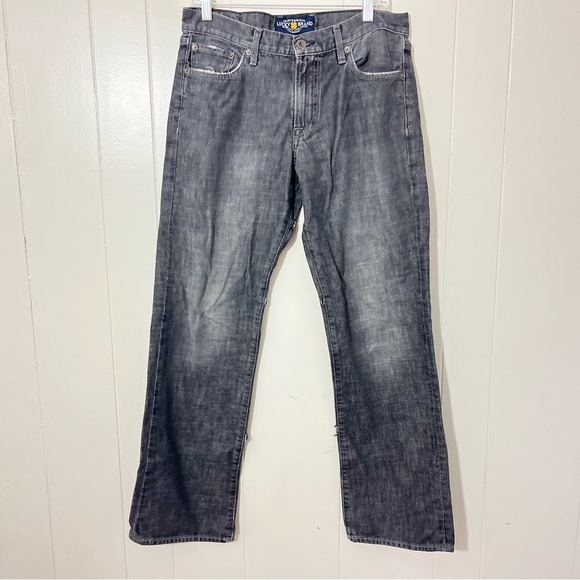 Lucky Brand Other - Lucky Brand 361 Vintage Straight Jeans Men’s  Gray  Size 31x32 Distressed